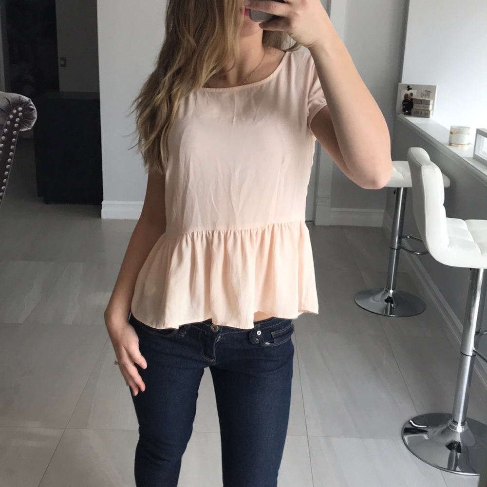 Ruffle Back Button Down - Picture 6 of 6